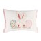 Happy Bunny Eggs Embroidered Easter Mini Lumbar Accent Pillow 13" x 18"